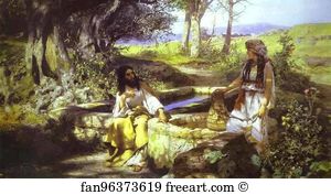 Samaritan Art Print - Christ And The Samaritan Woman