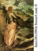 Christ At The Sea Of Galilee Art Print - Christ At The Sea Of Galilee. Detail