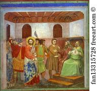 Before Art Print - Christ Before Caiphus