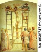 169 Art Print - Christ Being Nailed To The Cross