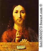 Christ Blessing Art Print - Christ Blessing