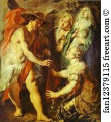 Marys Art Print - Christ Comes As A Gardener To Three Marys