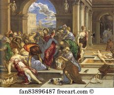 Driven Art Print - Christ Driving The Traders From The Temple