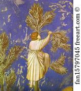 Christ Entering Jerusalem Detail Art Print - Christ Entering Jerusalem. Detail