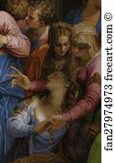 Blood Art Print - Christ Healing A Woman With An Issue Of Blood. Detail