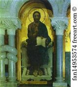 1885 Zinc Panel Church Of St Cyril Art Print - Christ