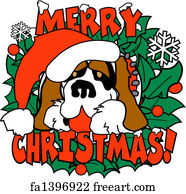 Free art print of Cartoon Saint Bernard Poop. A cartoon illustration of