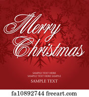 Free art print of Christmas greeting card. Vector Christmas greeting card - holidays lettering