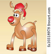 Free art print of Christmas Reindeer. Christmas Reindeer on the