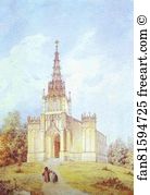 Alexander Art Print - Church Of St. Catherine In Pargolovo