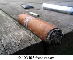 Fag End Art Print Cigar Fag End Art Print Cigar