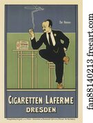 Cigarette Art Print - Cigarettes Laferme