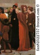 Its Art Print - Cimabue's Celebrated Madonna Is Carried In Procession Through The Streets Of Florence; In Front Of The Madonna, And Crowned With Laurels, Walks Cimabue Himself, With His Pupil Giotto; Behind It Arnolfo Di Lapo, Gaddo Gaddi, Andrea Tafi, Niccola Pisano, Bu