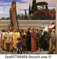 Its Art Print - Cimabue's Celebrated Madonna Is Carried In Procession Through The Streets Of Florence; In Front Of The Madonna, And Crowned With Laurels, Walks Cimabue Himself, With His Pupil Giotto; Behind It Arnolfo Di Lapo, Gaddo Gaddi, Andrea Tafi, Niccola Pisano, Bu