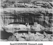 Verde Art Print - Cliff Dwellings, "mesa Verde National Park, " Colorado, "1941. ". Photographs Of National Parks And Monuments, Compiled 1941 - 1942, Documenting The Period Ca. 1933 - 1942.