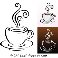 Free art print of Cup of Coffee Vector. Vector illustration of a cup of