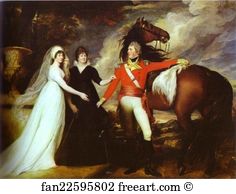 1800 Oil On Canvas The National Gallery Of Art Art Print - Colonel Fitch And His Sisters