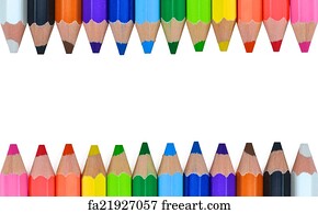 Free art print of Colored pencils. Assortment of coloured pencils with ...