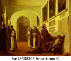 Columbus Art Print - Columbus And His Son At La Rábida