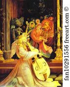 Concert Of Angels Detail Art Print - Concert Of Angels. Detail