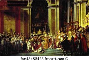 Joséphine Art Print - Consecration Of The Emperor Napoleon I And Coronation Of The Empress Josephine In The Cathedral Of Notre-Dame De Paris On 2 December 1804