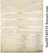 Convention Art Print - Constitution Of The United States, Page 4 Of 4