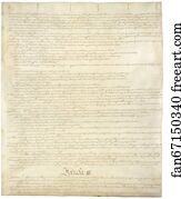 Convention Art Print - Constitution Of The United States, Page 2 Of 4