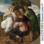 Protest Art Print - Contest Between Apollo And Marsyas. Detail