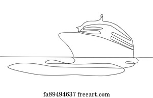 Free Continuous Line Drawing Of Sailboat Art Prints and Artworks | FreeArt
