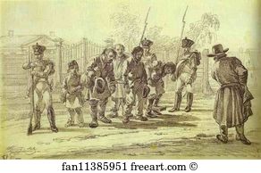 Escort Art Print - Convicts Under Escort
