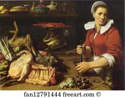 Cooking Art Print - Cook With Food