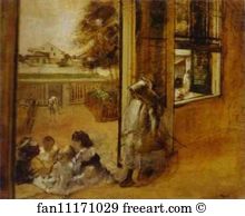 Orleans Art Print - Courtyard Of A House In New Orleans