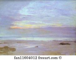 Toledo Art Print - Crepuscule In Opal: Trouville