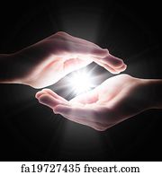 Free art print of Hand of Jesus stopping darkness. The hand of Jesus is ...