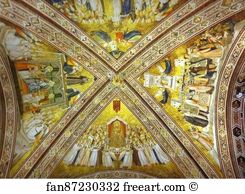 Lower Church Art Print - Crossing Vault