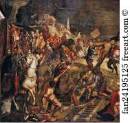 1224 Art Print - Crucifixion. Detail