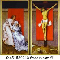 Diptych Art Print - Crucifixion Diptych