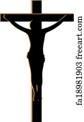 Free art print of Christ and Cross. Jesus Christ bearing the cross on ...