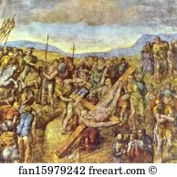 Frescoes Art Print - Crucifixion Of Saint Peter