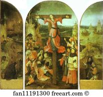 Meditation Art Print - Crucifixion Of St. Julia (Triptych). Left Wing: St. Anthony In Meditation. More. Central Panel: Crucifixion Of St. Julia Or Liberata. More. Right Wing: Two Slave-Dealers