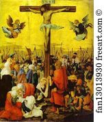 Oil On Wood Szepmuveseti Muzeum Art Print - Crucifixion