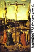Oil On Wood Szepmuveseti Muzeum Art Print - Crucifixion