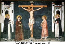 Pietro Cavallini Art Print - Crucifixion
