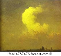 Oil On Cardboard The Russian Museum Art Print - Cumulus