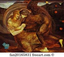 Delivering Art Print - Cupid Delivering Psyche
