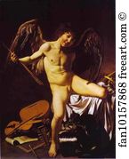 Caravaggio Art Print - Cupid