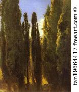 Crimea Art Print - Cypresses In The Crimea
