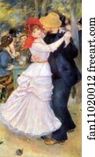 Pierre Auguste Renoir Art Print - Dance At Bougival
