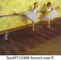 Museum Art Print - Dancers Practicing At The Bar