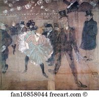 Valentin Art Print - Dancing At The : La Goulue And Valentin De Désossé